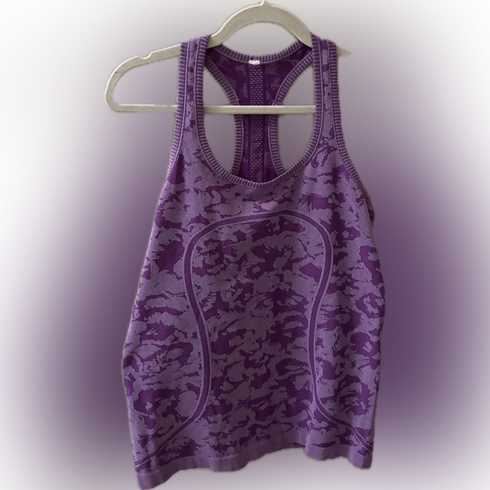 Lululemon Top Women's Purple Swiftly Tech Tank Top medium (6-8) 
Shirt Gym Yoga